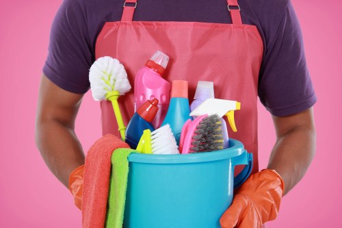 Safety-conscious carpet cleaning in a residential property