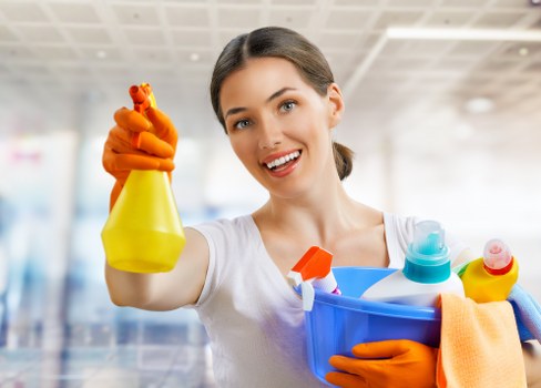 Local cleaner preparing a guest-ready room in Hollandpark