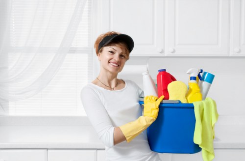 Freshly cleaned curtains in a residential or commercial space